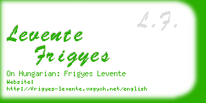 levente frigyes business card